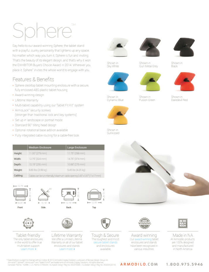 Sphere: The Playful and Secure Tablet Enclosure