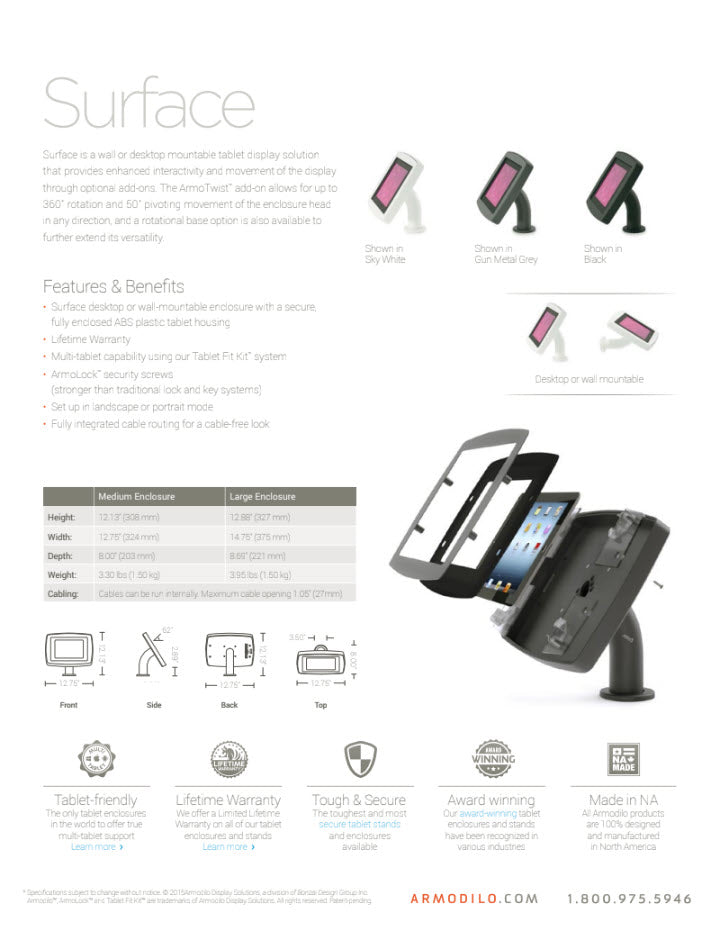 Surface: Tablet Mounting for Interactive Displays