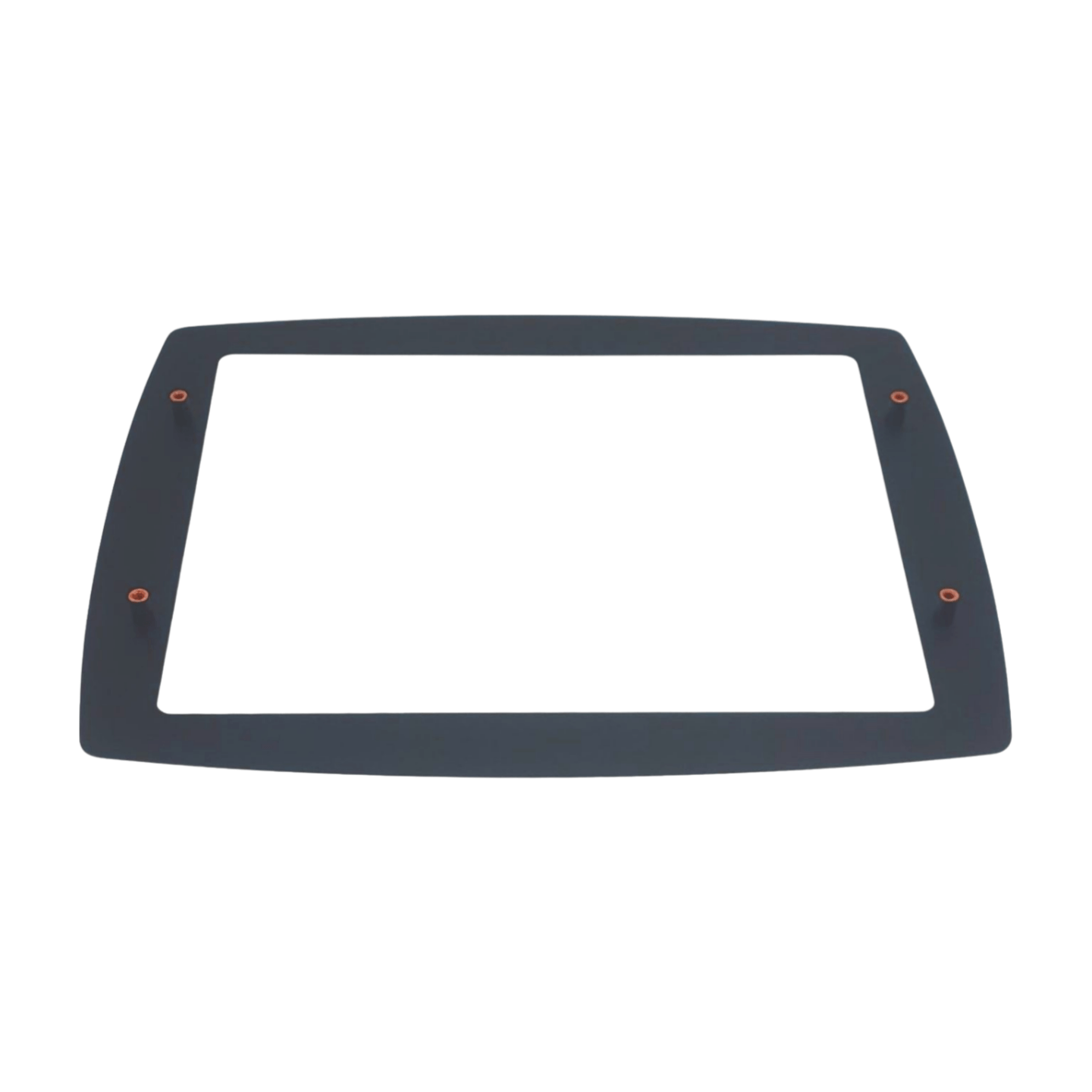 Front view of a replacement faceplate for VESA enclosures, showcasing its sleek and durable design.