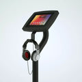 Headphone Hanger for iPad & Tablet Kiosk