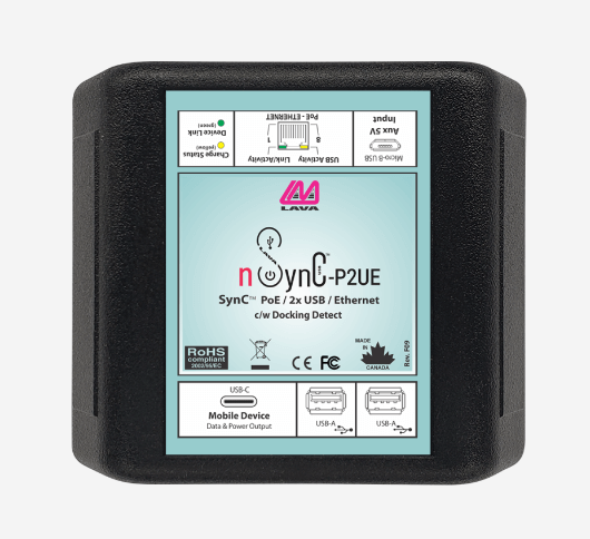 Lava Computer nSynC-P2UE (Ethernet POE for USB-C)